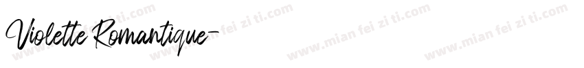 Violette Romantique字体转换